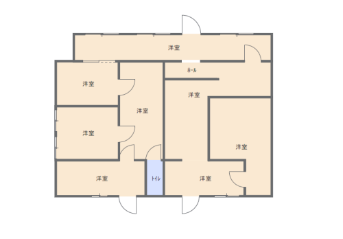 1F 事務所間取(間取)